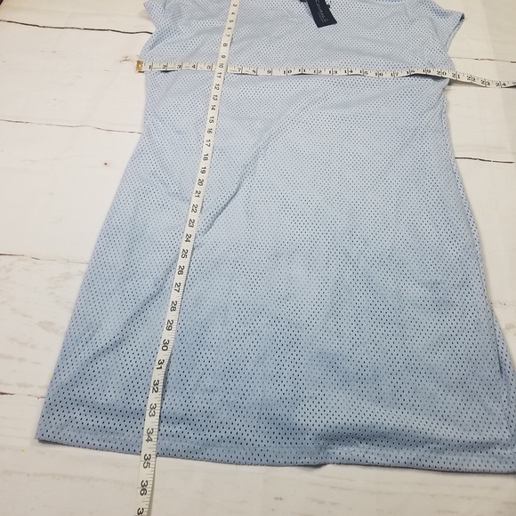 new Conrad C Womens suede Blue shift dress soze 10 - Picture 7 of 8